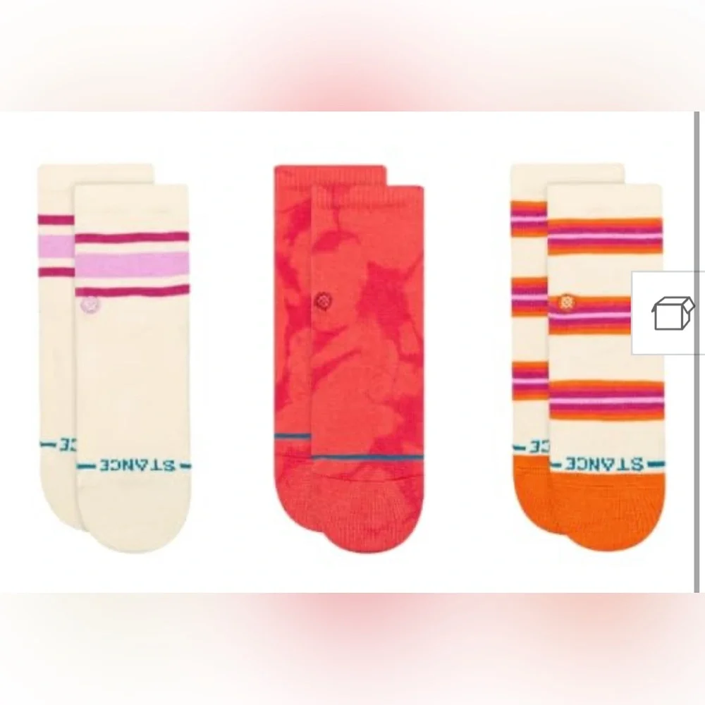 Stance Baby and Toddler Crew Socks - Dye Namic - Pink 3-6 Months New